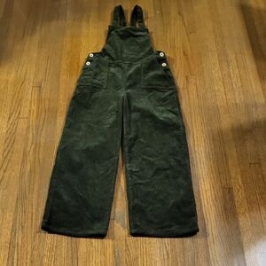 Rylee + Cru Olive Corduroy Overalls